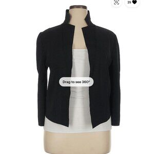 MM.LaFleur Black Knit Jardigan Knit Blazer - with collar - Size M